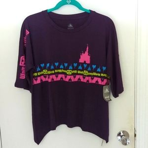 NWT Walt Disney World Logo Tee T-Shirt Cinderella's Castle Medium